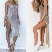 Load image into Gallery viewer, Mesh Cover Up Knitted Beach Dress
