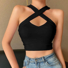 Load image into Gallery viewer, Cross Strap Crop Top
