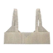 Load image into Gallery viewer, Faux Pearl Crop Top
