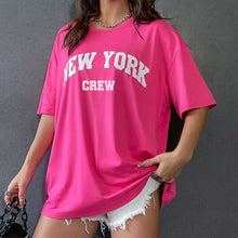 Load image into Gallery viewer, New York Print Oversized T-shirt
