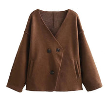 Load image into Gallery viewer, Vintage Wool Look Coat
