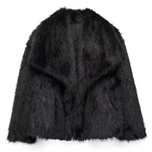 Load image into Gallery viewer, Vintage Look Faux Fur Oversized Coat
