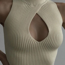 Load image into Gallery viewer, Cut Out Knitted Turtleneck Top
