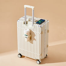 Load image into Gallery viewer, Aluminum Frame Large Capacity Built-in Usb Suitcase
