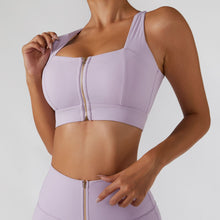 Load image into Gallery viewer, Two Piece Front Zipper Yoga Set
