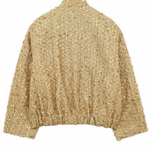 Load image into Gallery viewer, Golden Beading Oversized Coat
