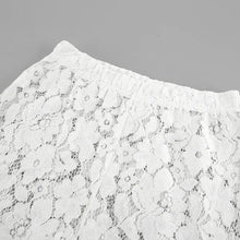 Load image into Gallery viewer, White Flared Lace Trousers
