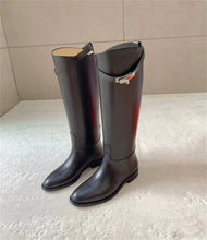 Load image into Gallery viewer, Knee High Leather Riding Boots
