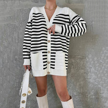 Load image into Gallery viewer, Striped Knitted Cardigan
