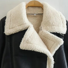 Load image into Gallery viewer, Faux Shearling Cropped Jacket
