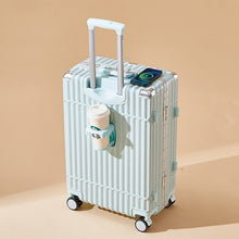 Load image into Gallery viewer, Aluminum Frame Large Capacity Built-in Usb Suitcase
