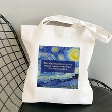 Load image into Gallery viewer, Graphic Canvas Shopper Bag
