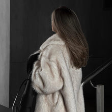 Load image into Gallery viewer, Vintage Look Luxury Faux Fur Coat
