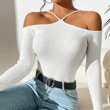 Load image into Gallery viewer, Ribbed Knit Cross Neck Top
