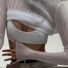 Load image into Gallery viewer, Mesh Long Sleeve Top
