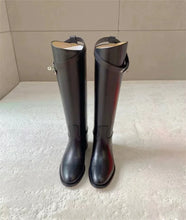 Load image into Gallery viewer, Knee High Leather Riding Boots
