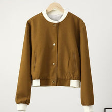 Load image into Gallery viewer, Contrast Loose Fit Bomber Jacket
