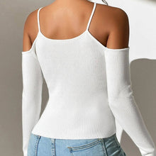 Load image into Gallery viewer, Ribbed Knit Cross Neck Top
