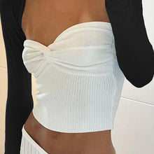 Load image into Gallery viewer, Knit Twist Front Bandeau Top
