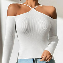 Load image into Gallery viewer, Ribbed Knit Cross Neck Top
