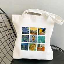 Load image into Gallery viewer, Graphic Canvas Shopper Bag
