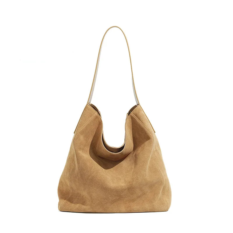 [DEINET] SUEDE BIG BAG ☆送料込☆ DEINET】24FW STUD POCKET BIG BAG IN SUEDE (2COLORS) (DEINET