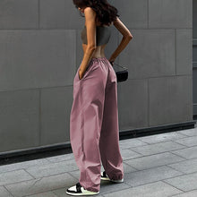 Load image into Gallery viewer, Loose Fit Drawstring Low Waist Cargo Pants
