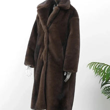 Load image into Gallery viewer, Faux Fur Long Coat
