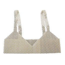 Load image into Gallery viewer, Faux Pearl Crop Top
