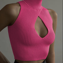 Load image into Gallery viewer, Cut Out Knitted Turtleneck Top
