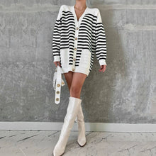 Load image into Gallery viewer, Striped Knitted Cardigan
