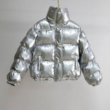 Load image into Gallery viewer, Mettalic Puffer Jacket
