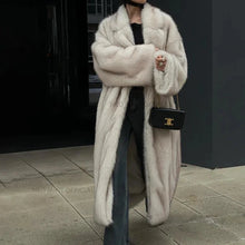 Load image into Gallery viewer, Vintage Look Luxury Faux Fur Coat
