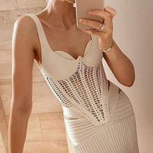 Load image into Gallery viewer, Knitted Hollow Out Backless Top
