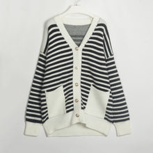 Load image into Gallery viewer, Striped Knitted Cardigan
