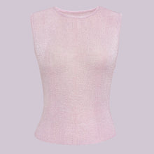 Load image into Gallery viewer, Metallic Sleeveless Slim Fit Tank Top
