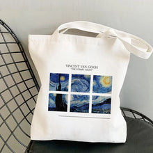 Load image into Gallery viewer, Graphic Canvas Shopper Bag
