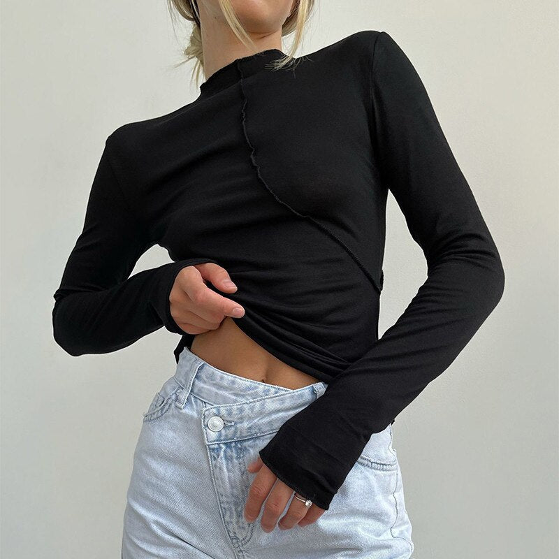 Long Sleeve Turtleneck Top