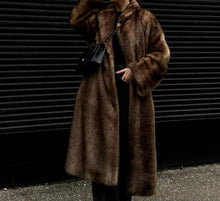 Load image into Gallery viewer, Faux Fur Long Coat
