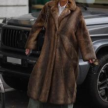 Load image into Gallery viewer, Faux Fur Long Coat
