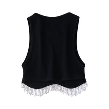 Load image into Gallery viewer, Knit Top With Rhinestones
