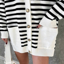 Load image into Gallery viewer, Striped Knitted Cardigan
