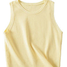 Load image into Gallery viewer, Ribbed Knit Basic Sleeveless Top
