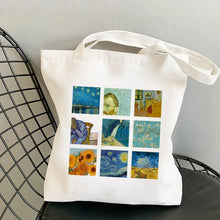 Load image into Gallery viewer, Graphic Canvas Shopper Bag
