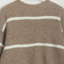 Load image into Gallery viewer, Striped Basic Long Sleeve Sweater
