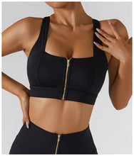 Load image into Gallery viewer, Two Piece Front Zipper Yoga Set
