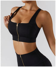 Load image into Gallery viewer, Two Piece Front Zipper Yoga Set
