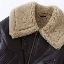 Load image into Gallery viewer, Faux Shearling Cropped Jacket
