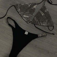 Load image into Gallery viewer, Rhinestone Detail Bikini Set
