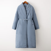 Load image into Gallery viewer, Belted Maxi Duvet Coat
